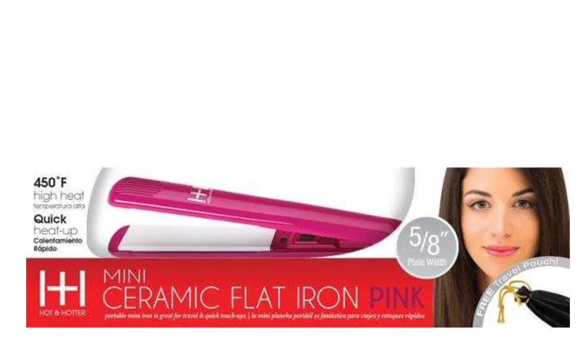 Annie Hot & Hotter Mini Ceramic Flat Iron 5/8"