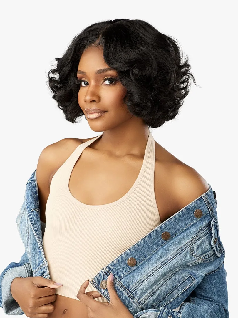 Sensationnel Kinky Edges Y-Part HD Lace Wig – Kinky Roller Set 10" thumbnail 5
