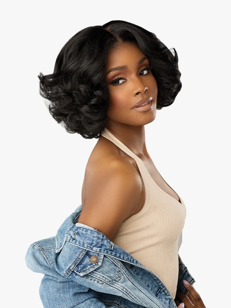 Sensationnel Kinky Edges Y-Part HD Lace Wig – Kinky Roller Set 10" thumbnail 4