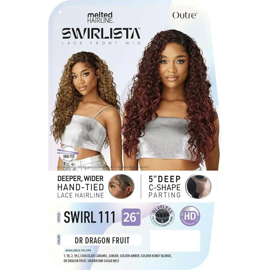 Outre Melted Hairline Swirlista HD Synthetic Lace Front Wig - Swirl 111 thumbnail 3