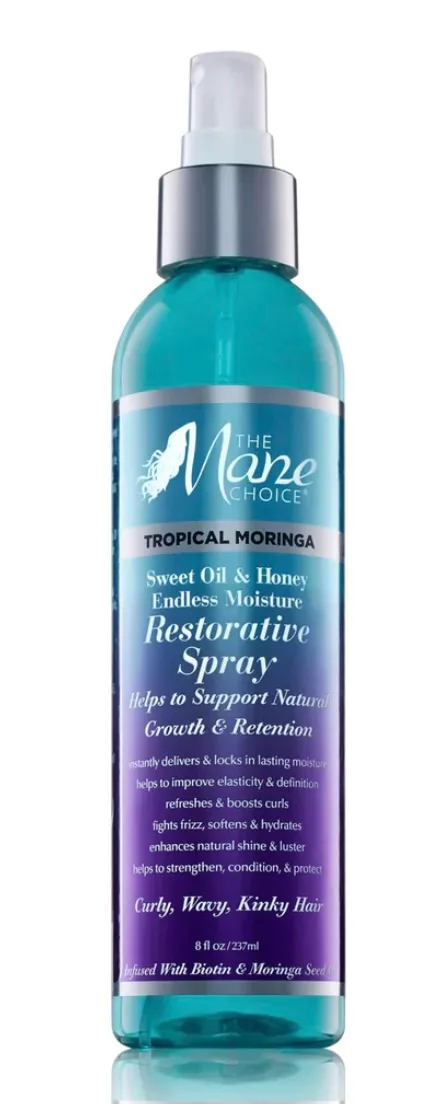 The Mane Choice Tropical Moringa Sweet Oils & Honey Endless Moisture Restorative Spray