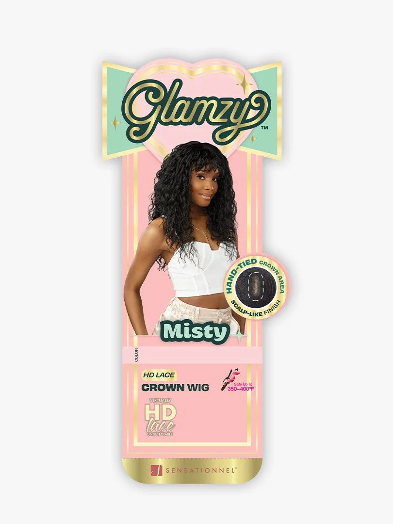 Sensationnel Glamzy Synthetic HD Lace Part Glueless Wig - Misty thumbnail 6