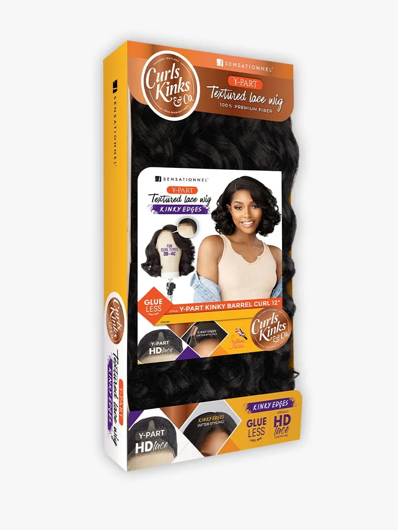 Sensationnel Kinky Edges Y-Part HD Lace Wig – Barrel Curl 12" thumbnail 9
