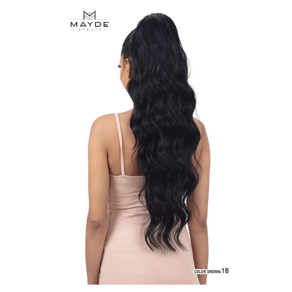 Mayde Beauty Synthetic Drawstring Ponytail – Bossy Doll 28” thumbnail 4