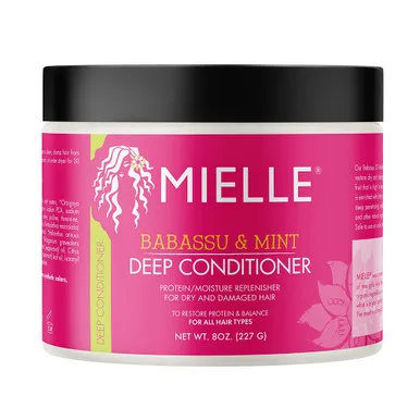 Mielle Organics Babassu Oil Mint Deep Conditioner, 8 Oz
