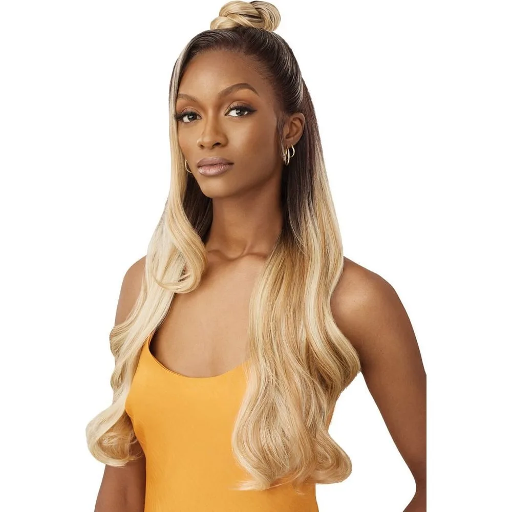 Outre Airtied 100% Fully Hand-Tied Wig Human Hair Blend - Glam Waves 28" thumbnail 5