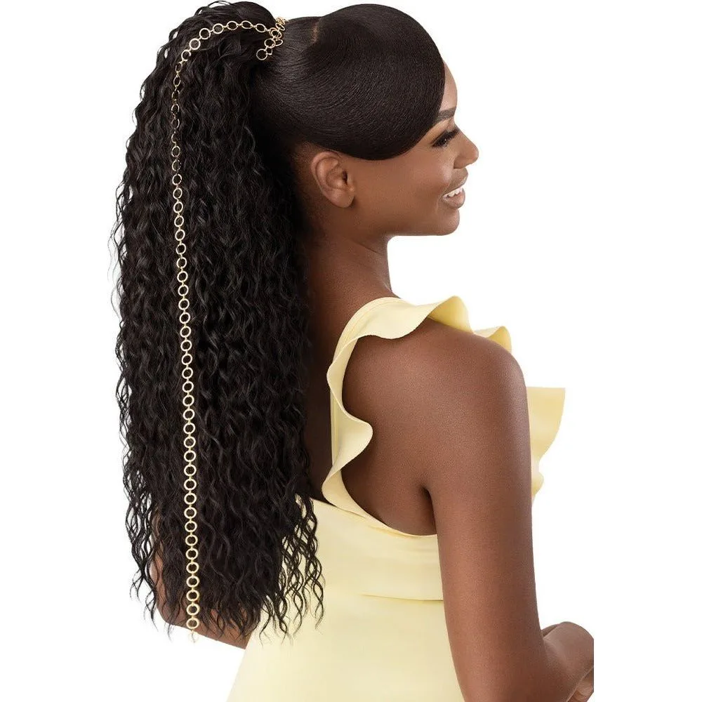 Outre Converti-Cap Synthetic Half Wig - Wet & Wavy Island Curls thumbnail 4