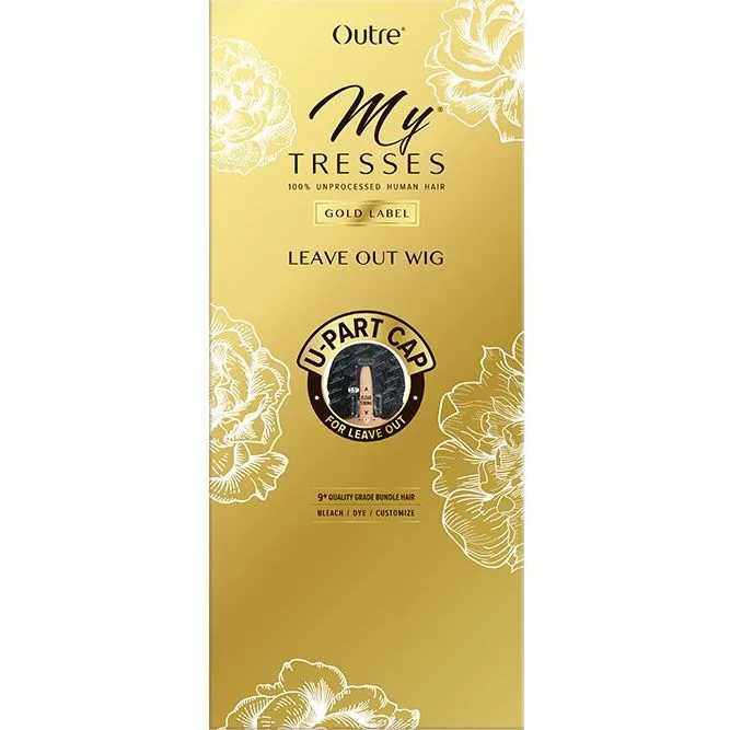 Outre Mytresess Gold 100% Unprocessed Human Hair Leave Out U-Part Wig - Dominican Straight 20" thumbnail 2