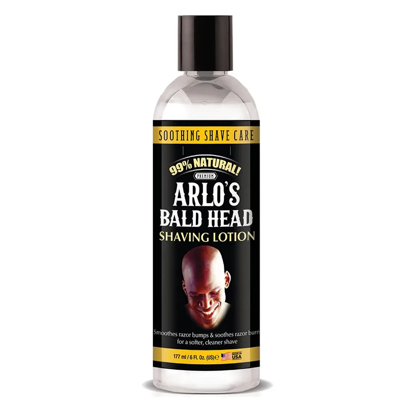 Arlo's Bald Head Shaving Lotion Smoothes Razor Bumps & Burns 6oz