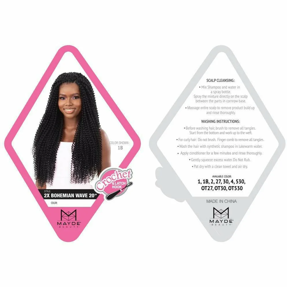 Mayde Beauty: 2X Bohemian Wave 20" FINAL SALE thumbnail 5