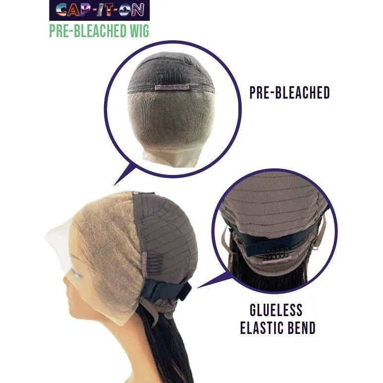 Cap-it-on Pre-Bleached 9x6 HD Melting Full Lace Wig – Natural thumbnail 3