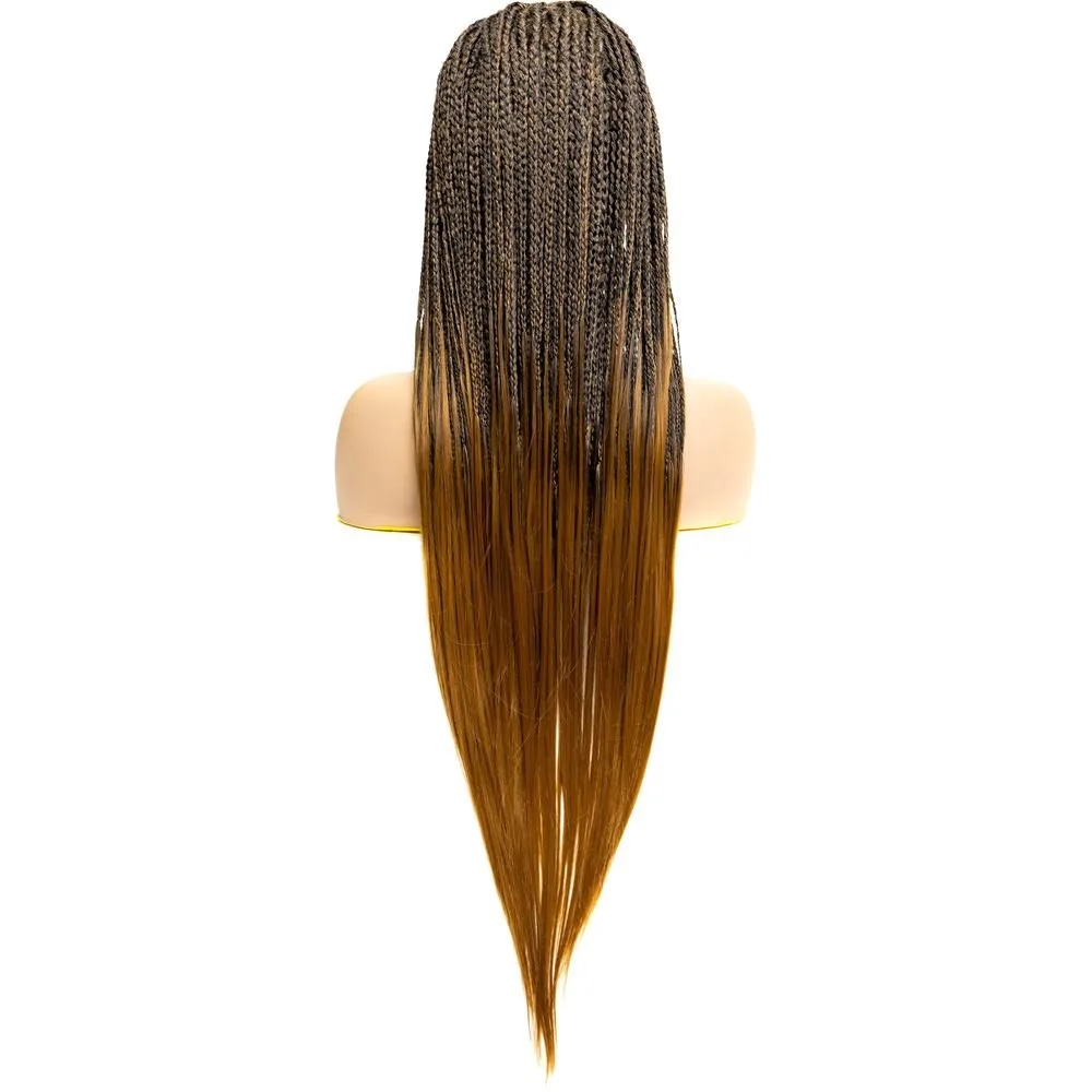 B & B Knotless Synthetic Braided Full Lace Wig - Micro Boho Silky Straight 30" thumbnail 15