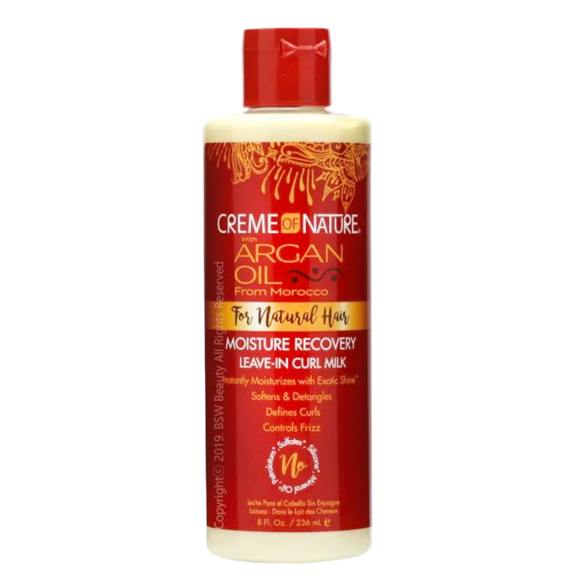 Creme Of Nature Argan Oil Moisture Recovery Leave-In Curl Milk