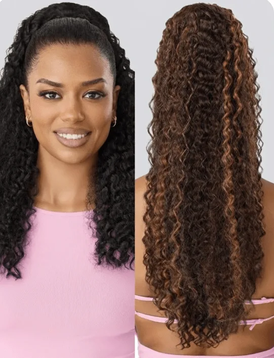 Outre Pretty Quick Drawstring Ponytail – Lilla