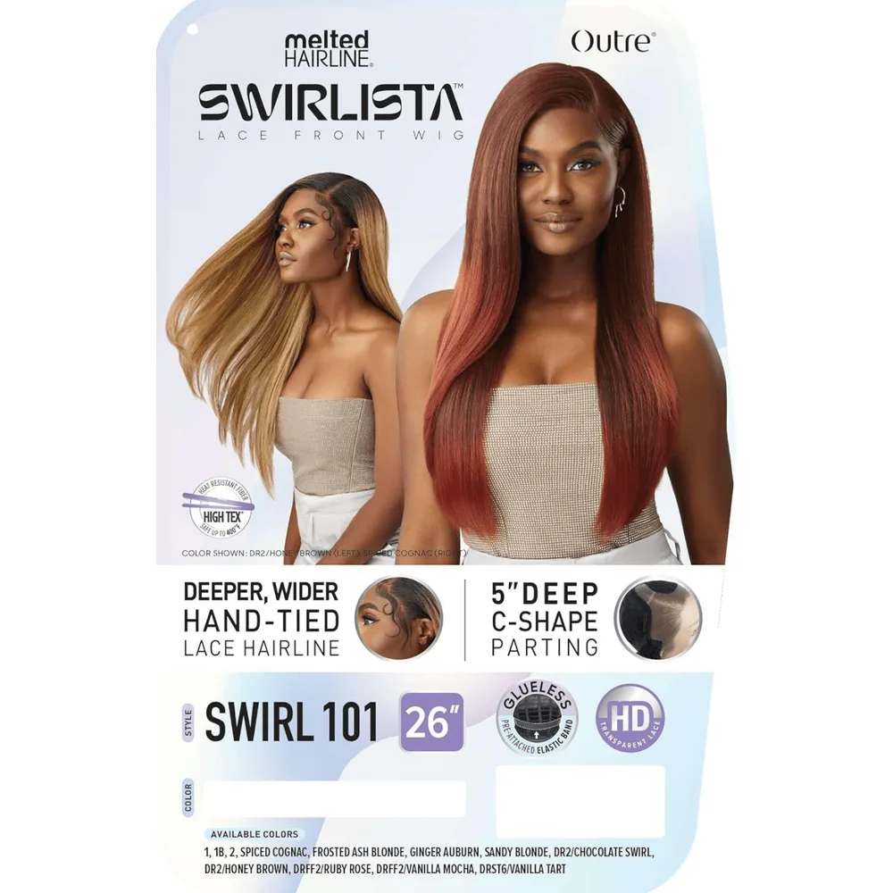 Outre Melted Hairline Swirlista HD Synthetic Lace Front Wig - Swirl 101 thumbnail 7