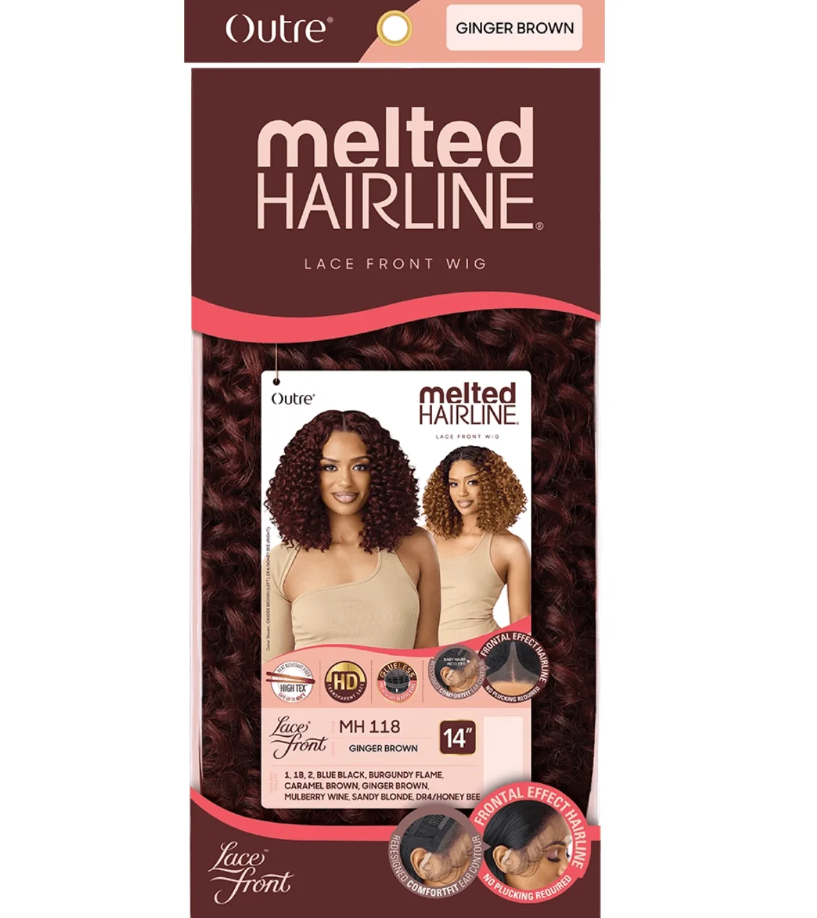 Outre Melted Hairline Synthetic HD Lace Front Wig – MH 118 thumbnail 8