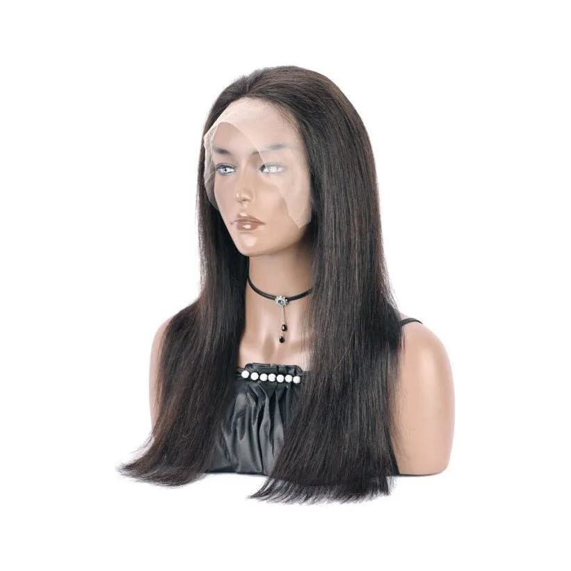 B&B Gold 13x4 100% Brazilian Human Hair Lace Front Wig - Natural Color thumbnail 4