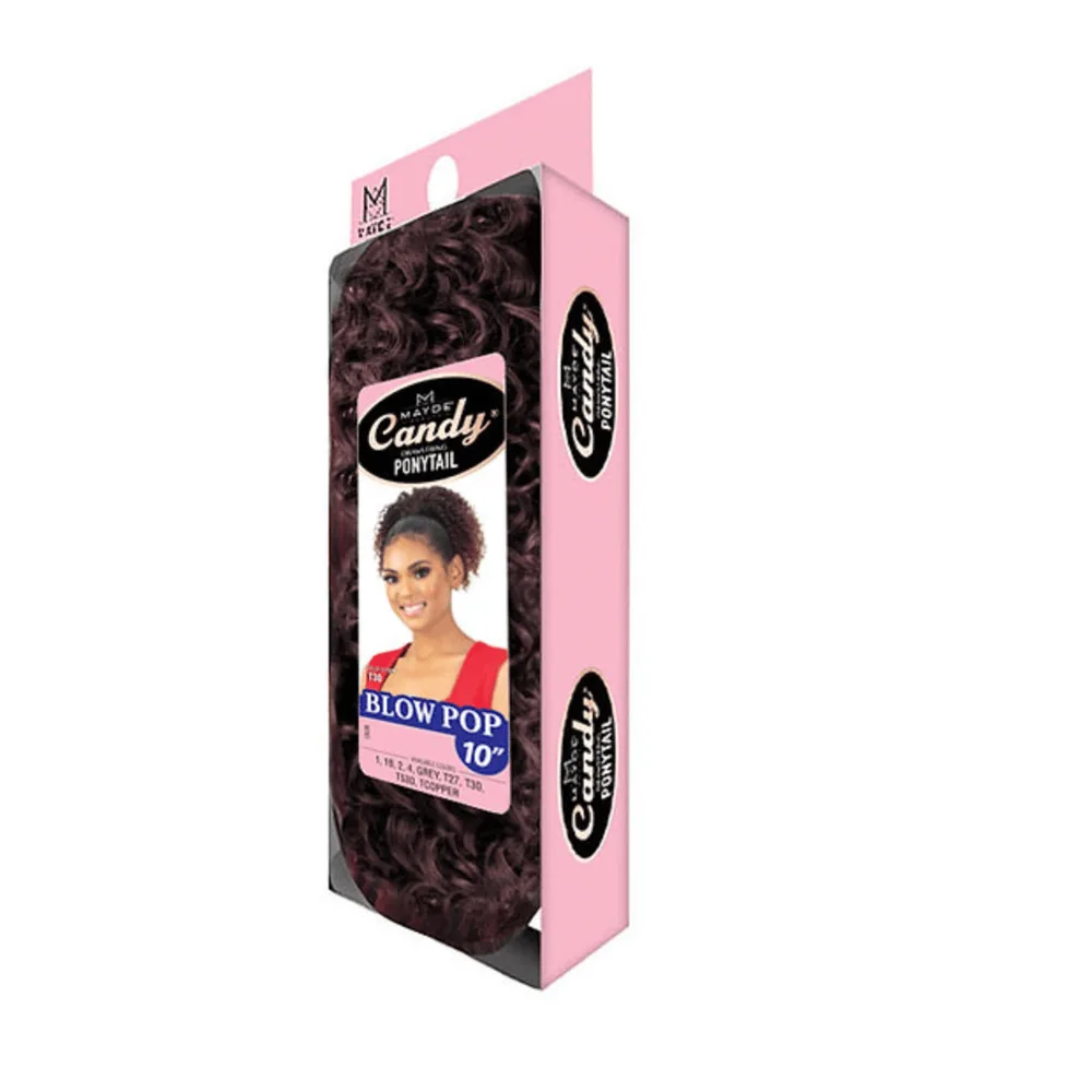 Mayde Beauty Synthetic Drawstring Ponytail – Blow Pop 10” thumbnail 3
