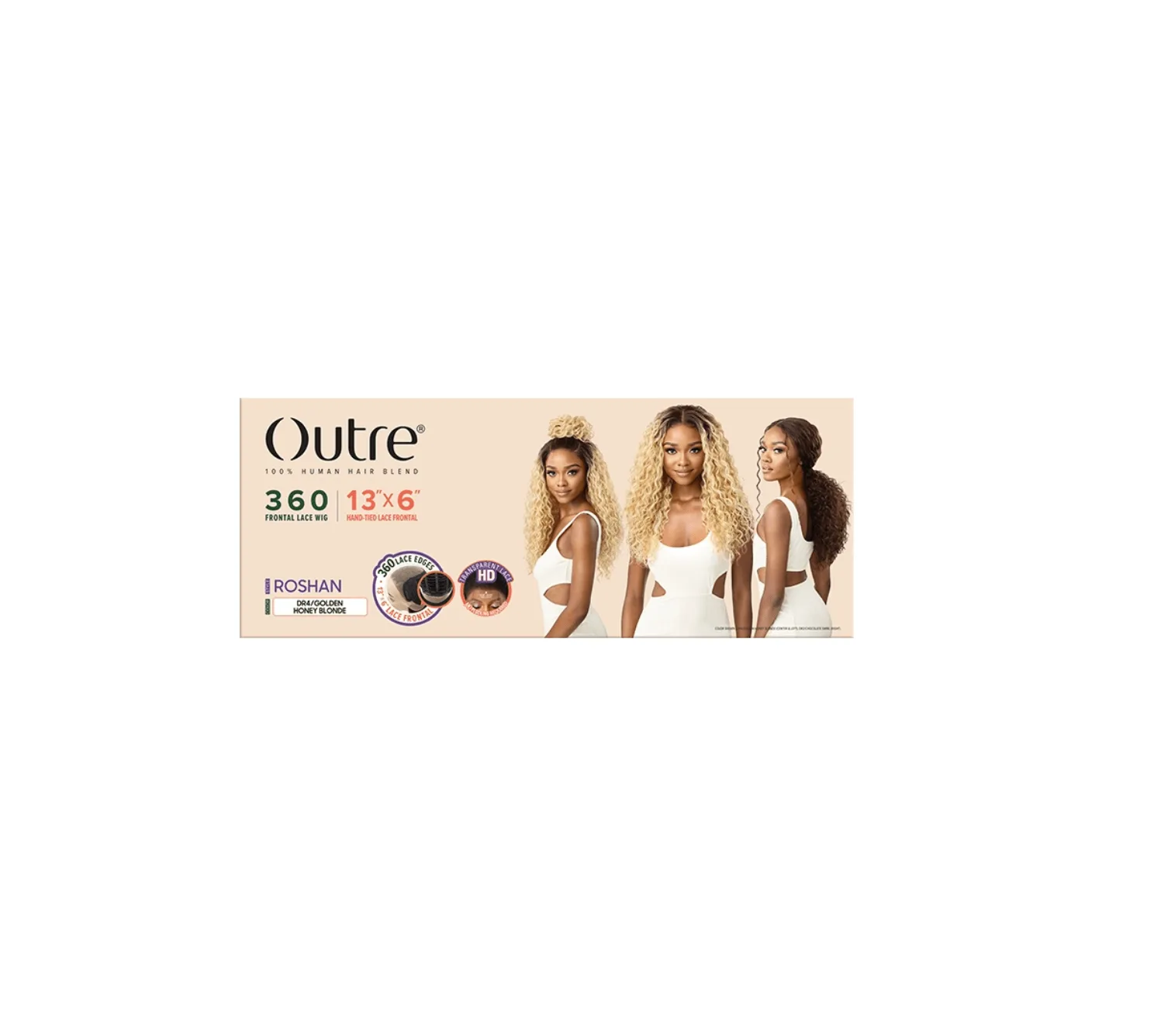 Outre 360 Frontal Lace Wig 13x6 Lace Frontal Human Blended Wig - Roshan thumbnail 7