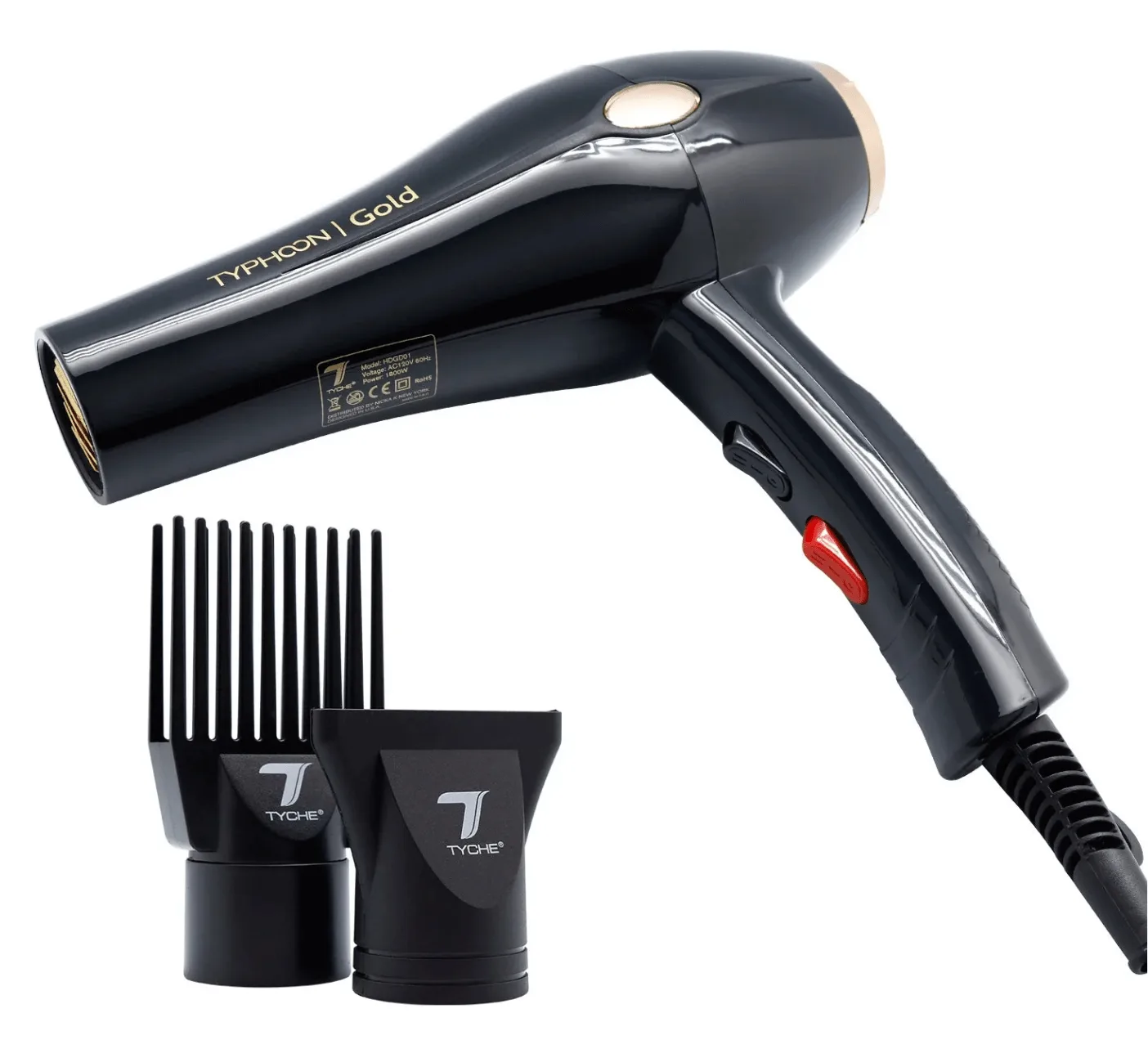 Nicka K New York Tyche Hair Dryer Typhoon - Gold thumbnail 2