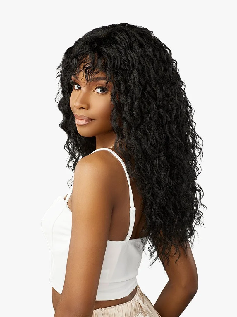 Sensationnel Glamzy Synthetic HD Lace Part Glueless Wig - Misty thumbnail 3