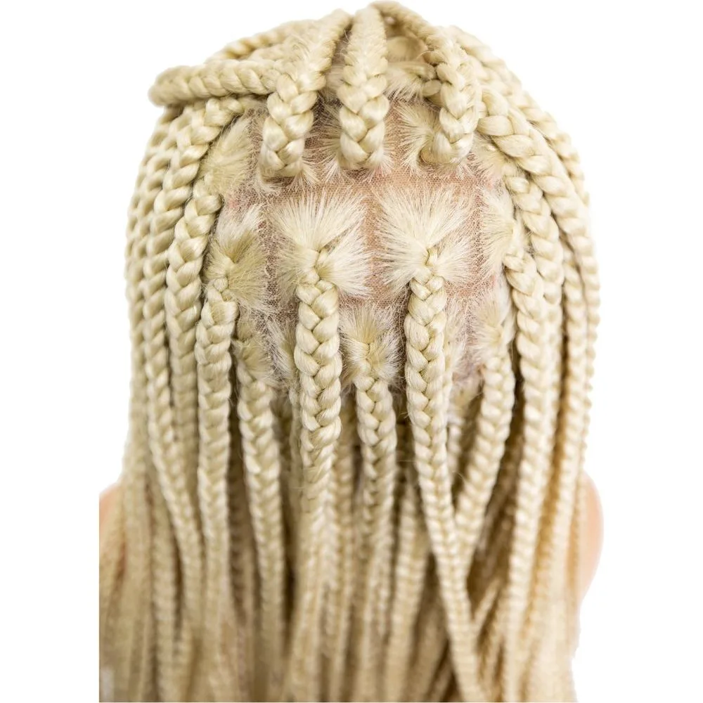 B & B Knotless Synthetic 100% Full HD Lace Wig - Square Box Braid thumbnail 9