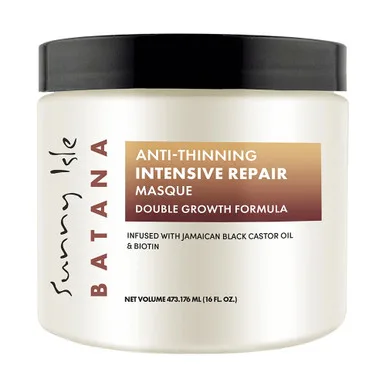 Sunny Isle Batana Anti-Thinning Intensive Repair Hair Masque with Jamaican Black Castor Oil 16Oz (473.176ml)