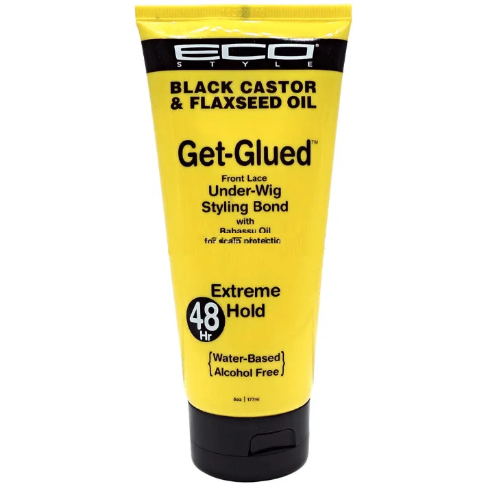 Eco Style: Black Castor & Flaxseed Oil Get-Glued 6oz