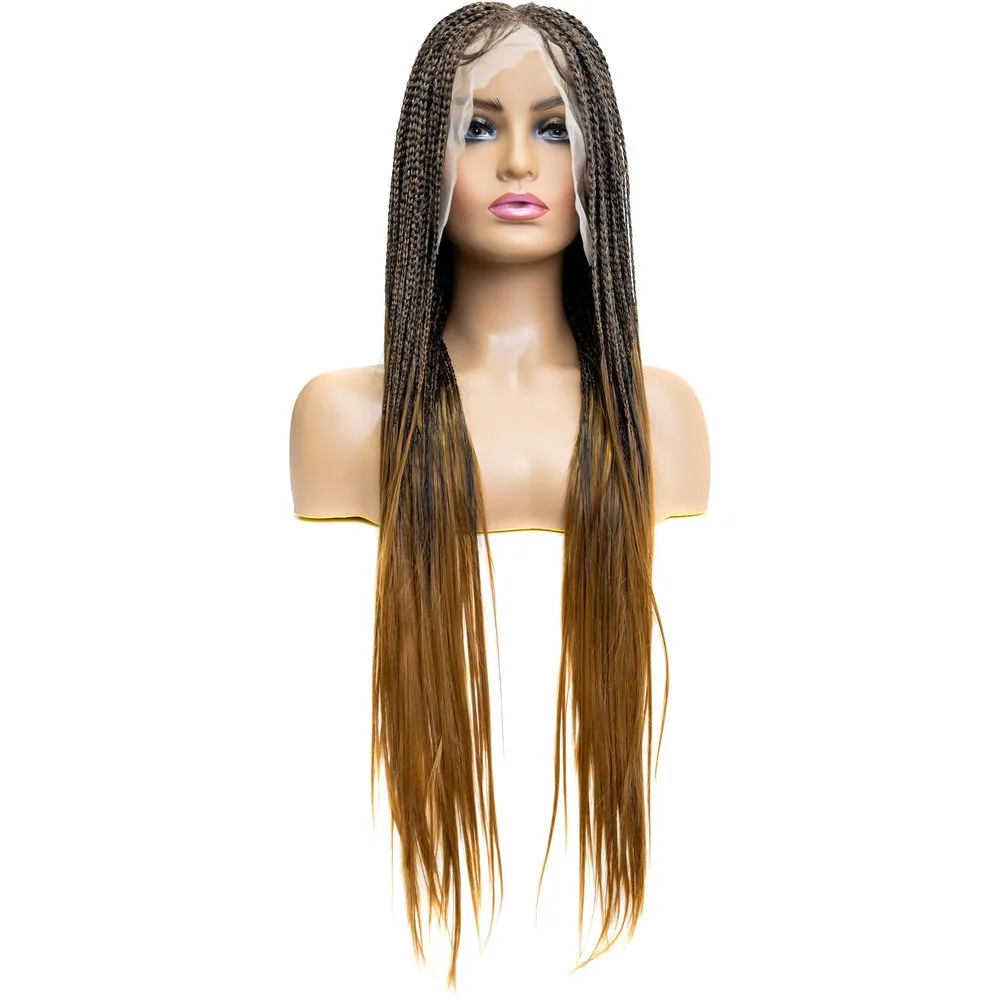 B & B Knotless Synthetic Braided Full Lace Wig - Micro Boho Silky Straight 30" thumbnail 16