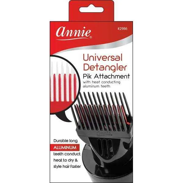 Annie Universal Fit Detangler Hair Dryer Pik Black/Red #2986