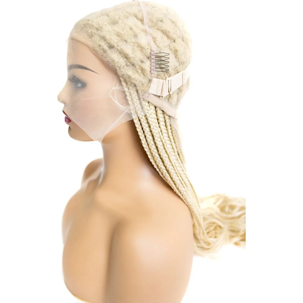 B & B Knotless Synthetic Braided Full Lace Wig - Micro Boho French Curl thumbnail 9