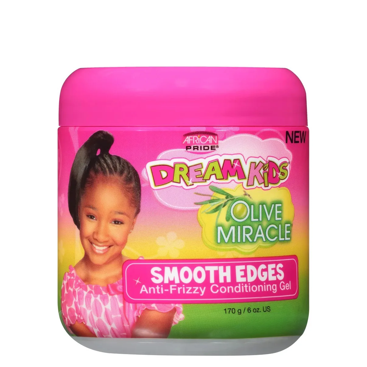 African Pride Dream Kids Olive Miracle Smooth Edge Hair Gel (6 oz)