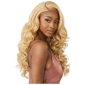 Outre 5"x 5" HD Lace Closure Lace Front Wig Human Hair Blend - Glam Curls 24" thumbnail 5