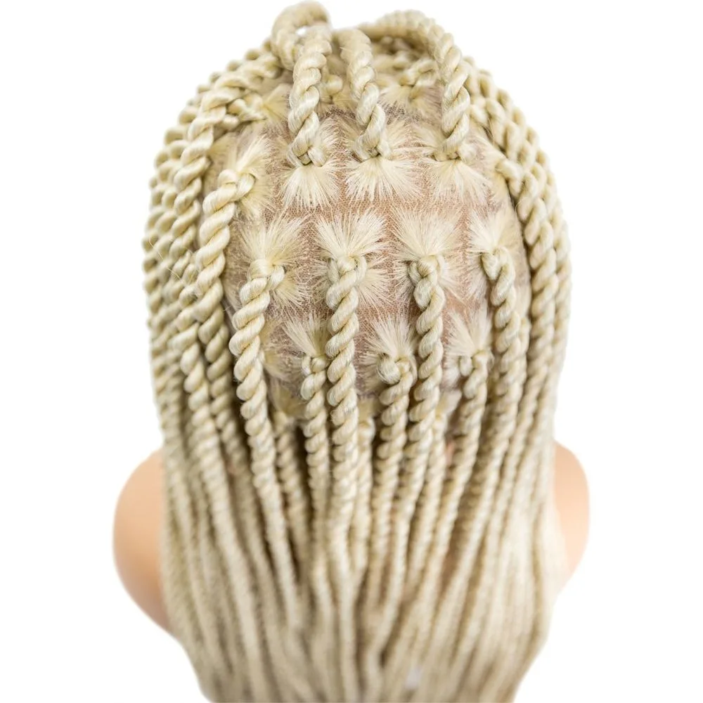 B & B Knotless Synthetic 100% Full HD Lace Wig - Senegal Twist 32" thumbnail 9