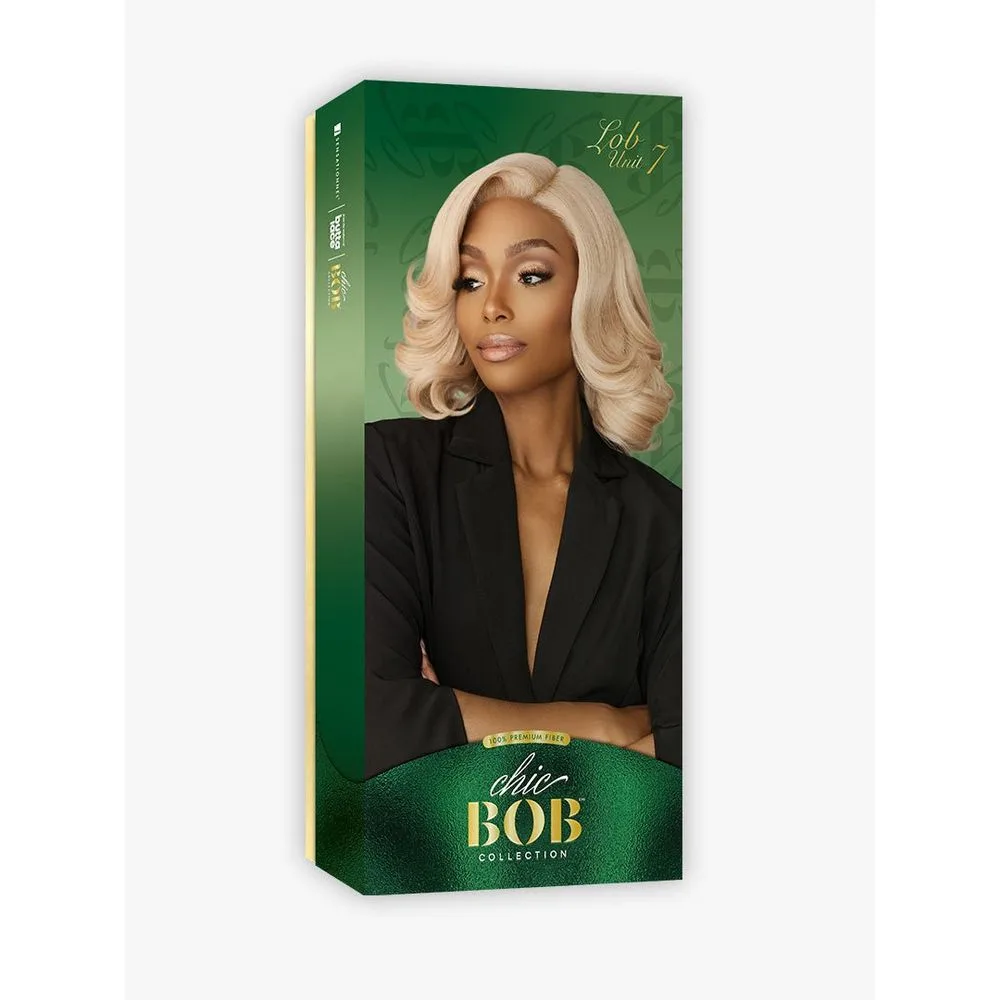 Sensationnel Synthetic Hair Butta Chic Bob Glueless HD Lace Front Wig - LOB Unit 7 thumbnail 8
