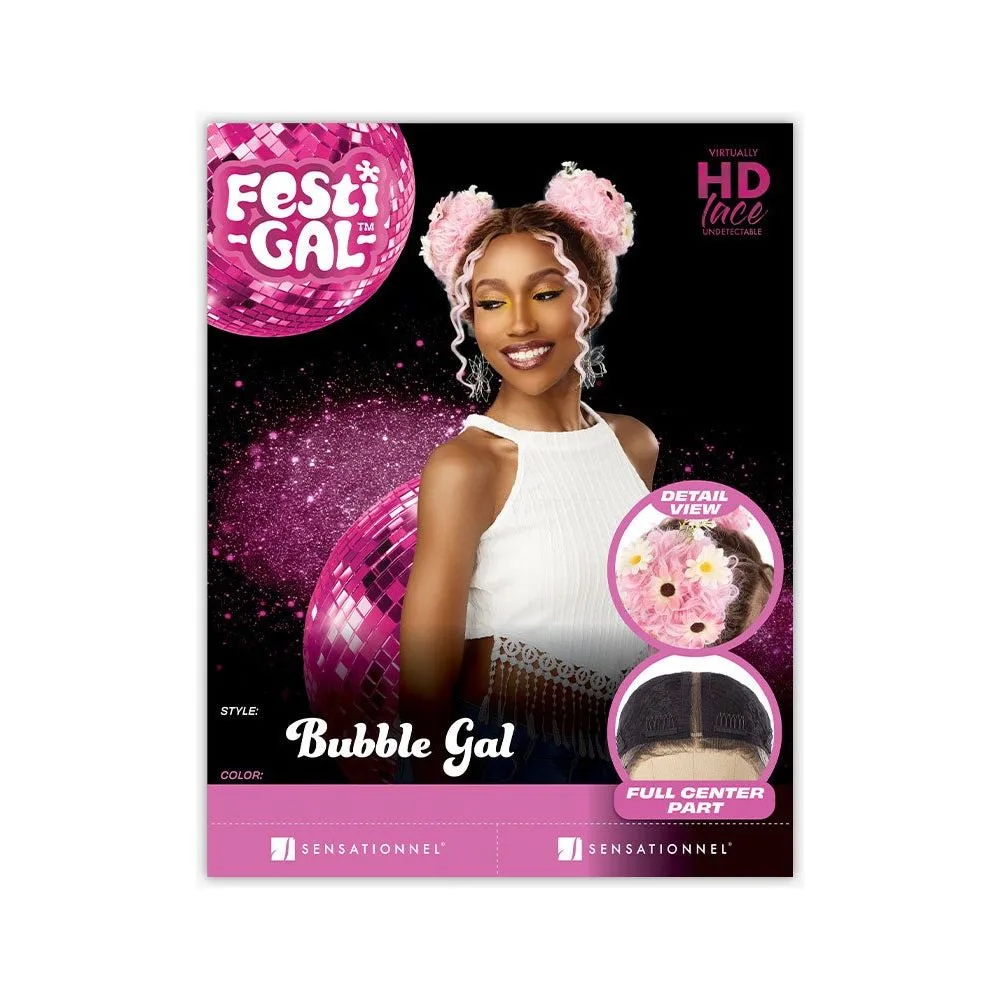 Sensationnel Shear Muse Festi-Gal Synthetic HD Lace Wig - Bubble Gal thumbnail 8