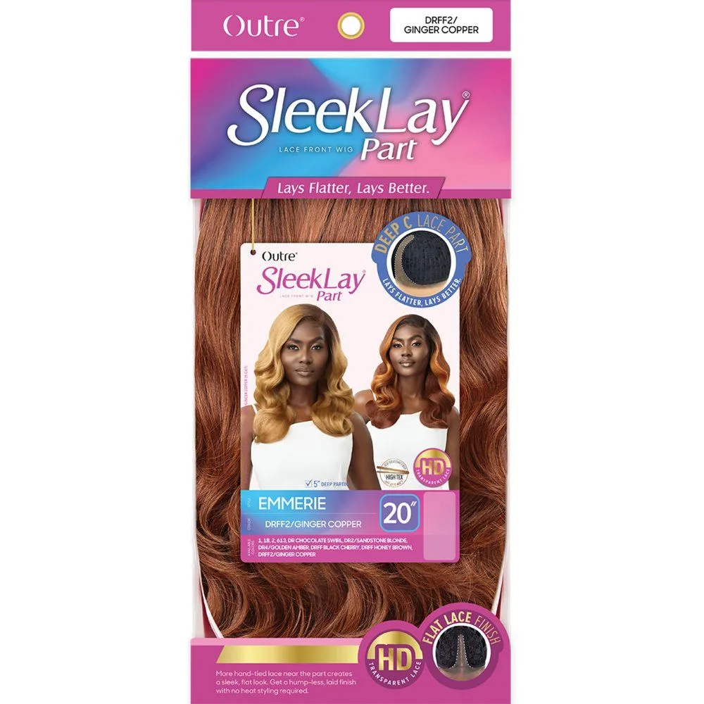 Outre Sleek Lay Part Synthetic HD  Deep C Lace Part Wig - Emmerie thumbnail 5