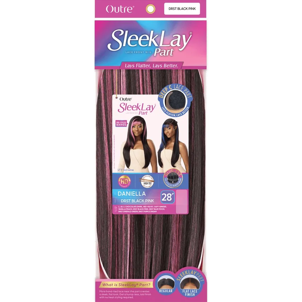 Outre SleekLay Part Synthetic HD Lace Front Wig - Daniella thumbnail 6