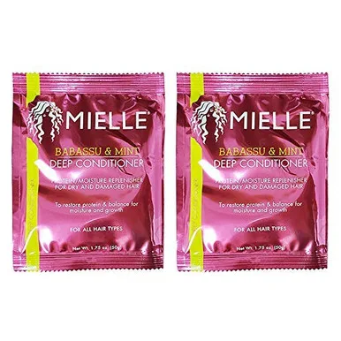 Mielle Babassu  and  Mint Deep Conditioner 1.75 Oz.inchPack of 2inch