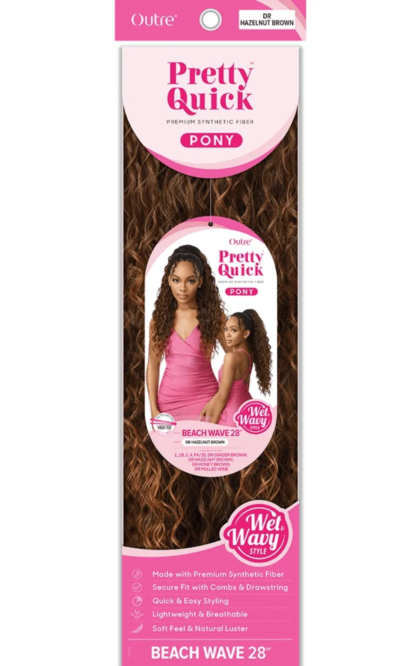 Outre Pretty Quick Beach Wave 28" - Drawstring Ponytail thumbnail 5