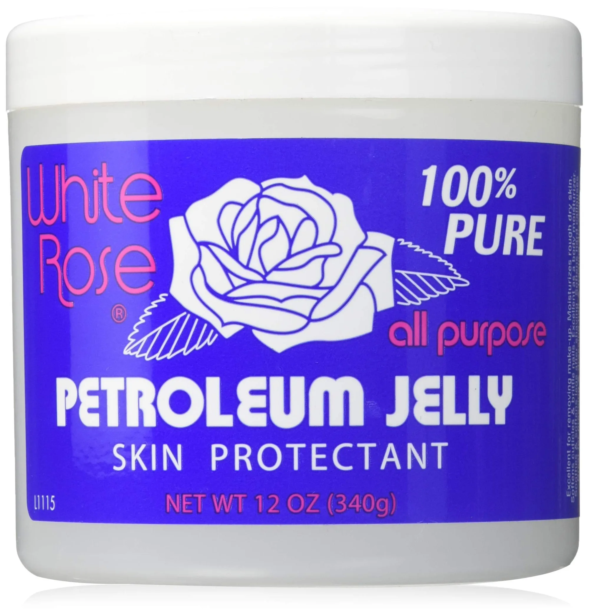 White Rose Petroleum Jelly 12oz - Moisturizing Skin Protectant (B008UWUGAE)