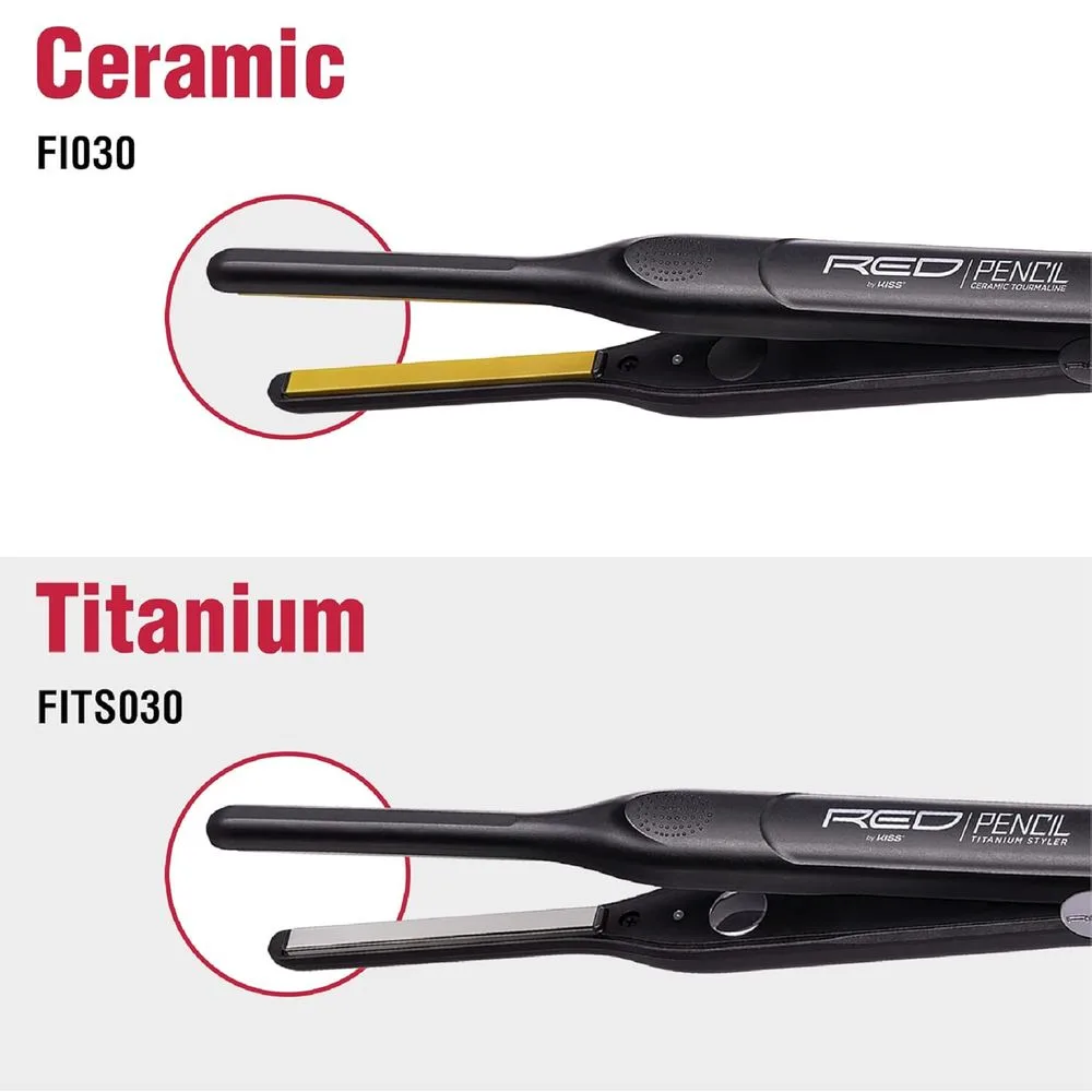 Red 3/10" Flat Iron – Sleek Styling thumbnail 6