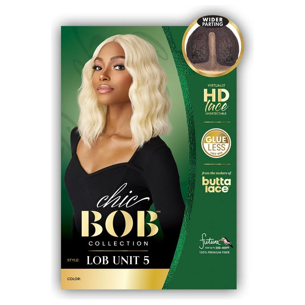Sensationnel Synthetic Hair Butta Chic Bob Glueless HD Lace Front Wig - LOB Unit 5 thumbnail 6