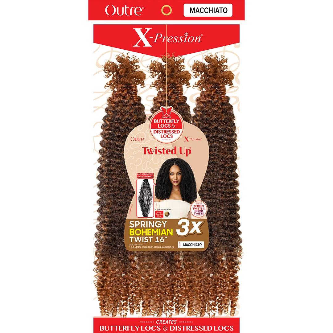 Outre: X-Pression Twisted Up 3X Springy Bohemian Twist 16" Crochet Braids thumbnail 4