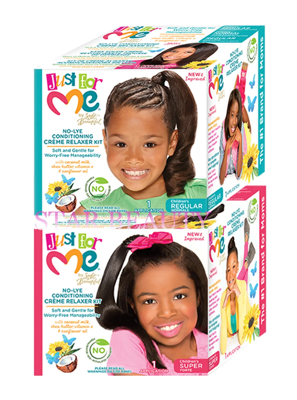 JUST FOR ME No Lye Conditioning Creme Relaxer Kit