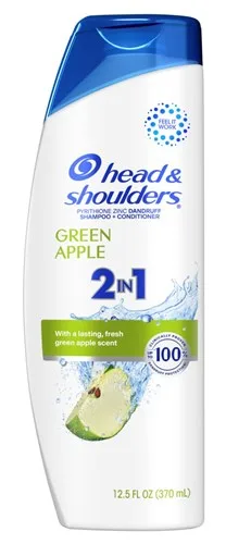 Head & Shoulders Shampoo Green Apple 2-In-1 12.5oz<br>(Item#15914)<br><br>
