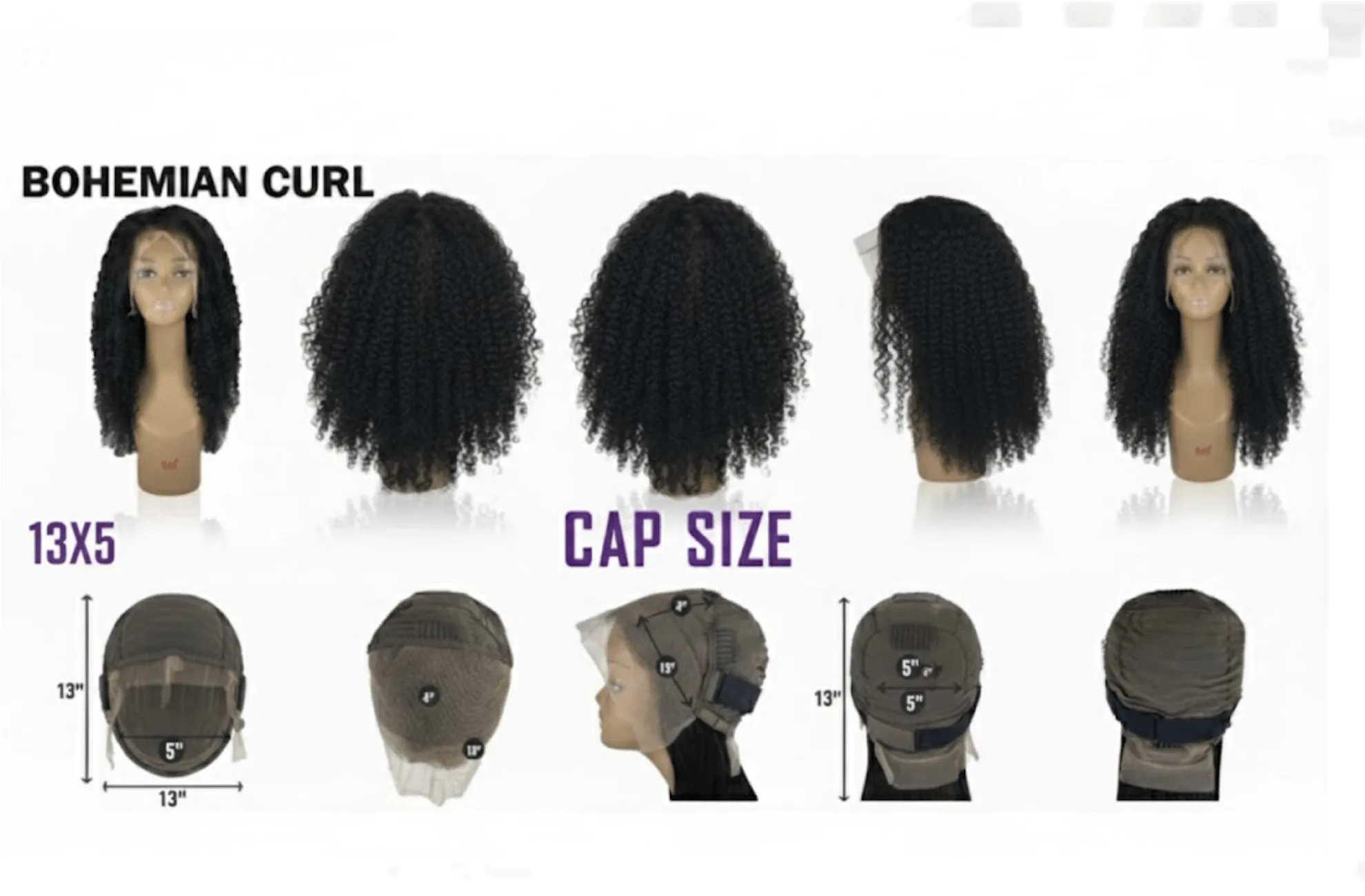 Beautiful Day Vossmi 13X5 HD Frontal Lace Wig - Bohemian Curl alternate