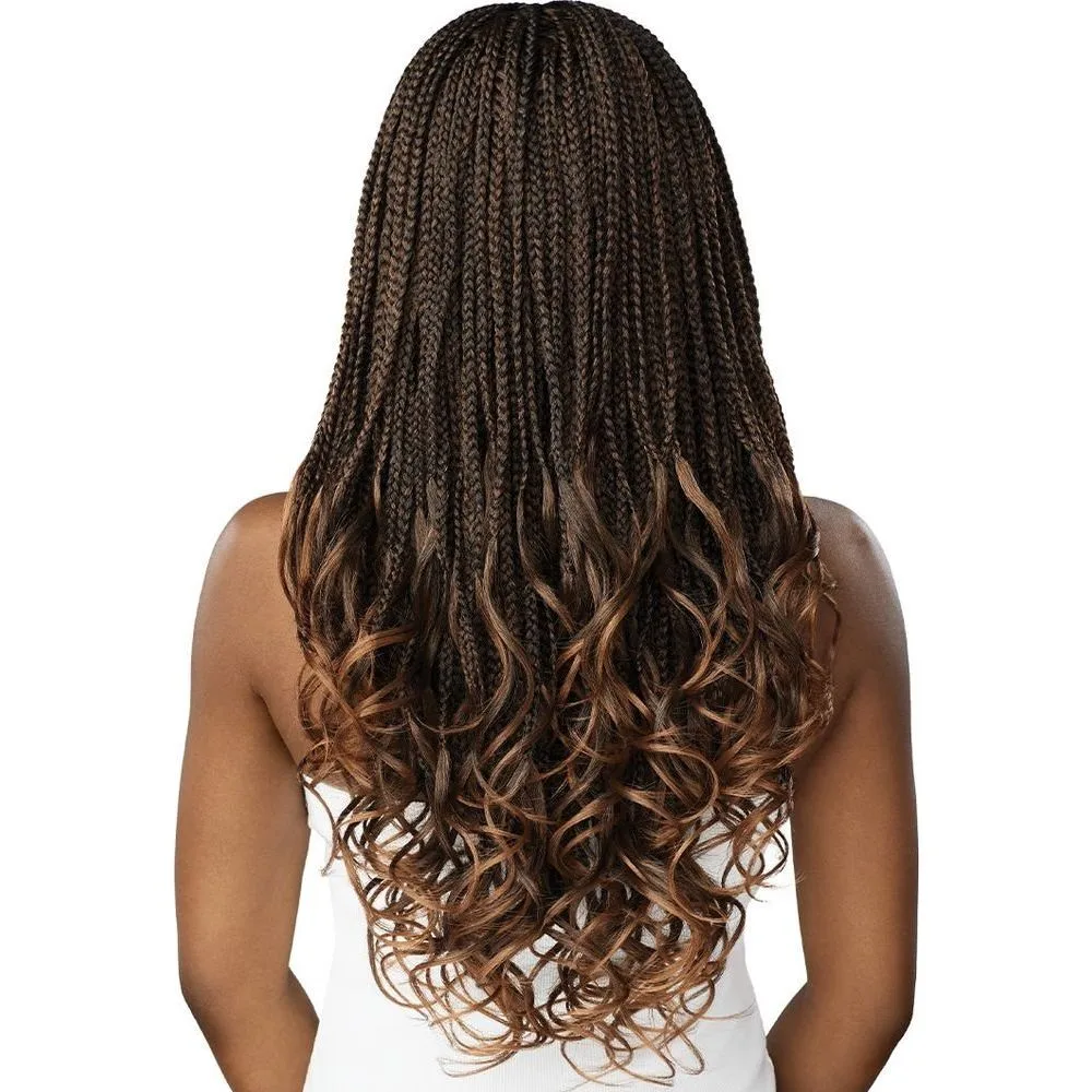 Outre 4x4 HD Lace Front Wig - Middle Part French Curl Box Braids 26” thumbnail 4