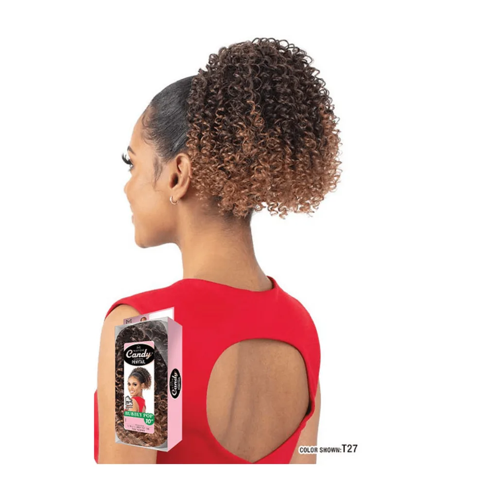 Mayde Beauty Synthetic Drawstring Ponytail - Bubbly Pop 10” alternate