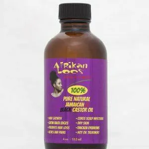 Afrikan Locs: 100% Pure Jamaican Black Castor Oil 4oz